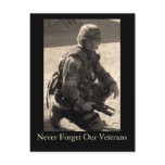 Never Forget Our Veterans Postcard