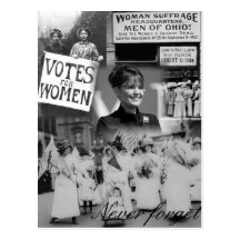 Never Forget the Women - Palin Postcard