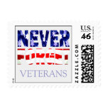 Never Forget Veterans USA Postage Stamp