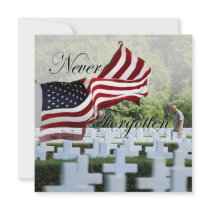 Never Forgotten - Memorial Day Personalized Invite