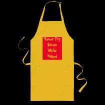 Never Fry Bacon While Naked aprons