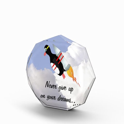 Never Give Up Award Zazzle