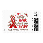 Never Give Up Hope 4 AIDS Stamp
