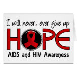 Never Give Up Hope 5 AIDS Greeting Card
