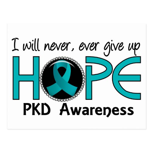 Never Give Up Hope 5 PKD Postcard