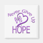 Never Give Up Hope Domestic Violence Fridge Magnets