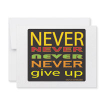never give up custom invites