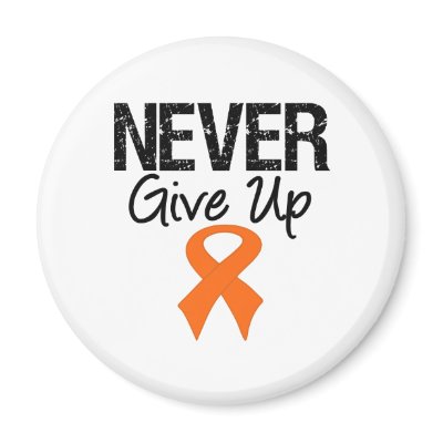 Never Give Up (Kidney Cancer) magnets