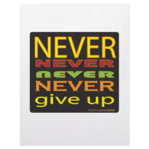 never give up letterhead template