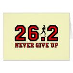 Never give up marathon card