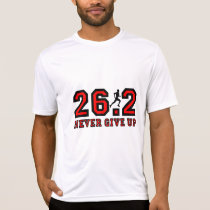 Never give up marathon t-shirts