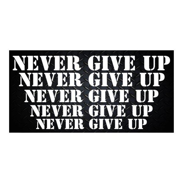 Never Give Up Motivational Posters