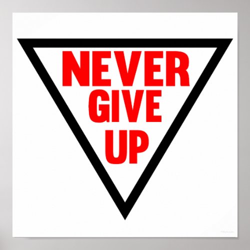 Never Give Up Poster