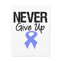 Never Give Up (Stomach Cancer) postcards by cancerapparel Never Give Up (Stomach Cancer) postcards
