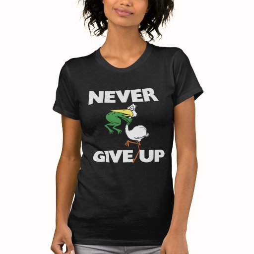 dont ever give up shirt