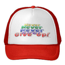 Never Give Up hats