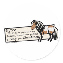 Never Got A Pony stickers by PaintingPony Never Got A Pony stickers