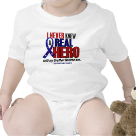 Never Knew A Hero 2 Brother (Support Our Troops) T Shirts