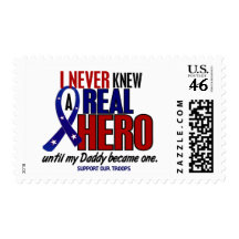 Never Knew A Hero 2 Daddy (Support Our Troops) Stamps