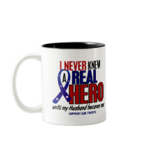 Never Knew A Hero 2 Husband (Support Our Troops) Coffee Mug