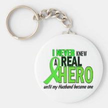 Never Knew A Hero 2 LIME GREEN (Husband) Keychain