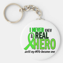 Never Knew A Hero 2 LIME GREEN (Wife) Key Chain