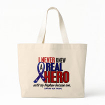 Never Knew A Hero 2 Nephew (Support Our Troops) Canvas Bag
