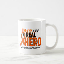 Never Knew A Hero 2 ORANGE (Best Friend) Coffee Mug