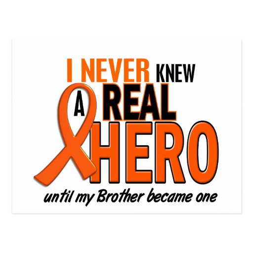 Never Knew A Hero 2 ORANGE (Brother) Post Card