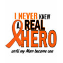 Never Knew A Hero 2 ORANGE (Mom) t-shirts by awarenessgifts Never Knew A Hero 2 ORANGE (Mom) t-shirts