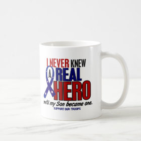 Never Knew A Hero 2 Son (Support Our Troops) Mug
