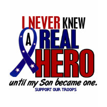Never Knew A Hero 2 Son (Support Our Troops) Shirt