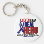 Never Knew A Hero 2 Uncle (Support Our Troops) Key Chain