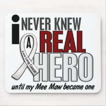 Never Knew A Real Hero 2 Mee Maw Lung Cancer Mousepad
