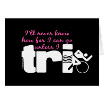 Never Know Unless I TrI - Script Greeting Cards