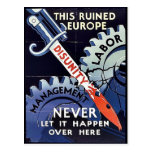 Never Let It Happen Over Here Postcard