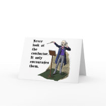 Never Look at the Conductor cards by evisionarts Never Look at the Conductor cards