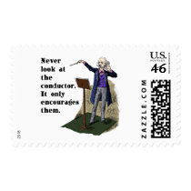 Never Look at the Conductor postage by evisionarts Never Look at the Conductor postage