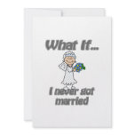 never married personalized invitation