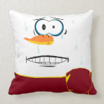 (NEVER) Melting Snowman Pillow pillows