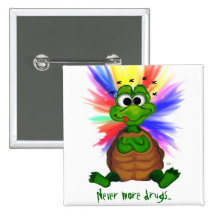 Never more drugs... anstecknadelbutton