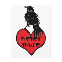 Never More Raven Postcards