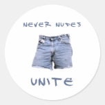 Never Nudes Unite Sticker