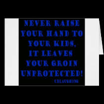 never raise your hand cards