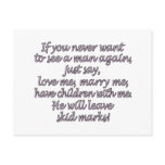 Never See Him Again Postcards