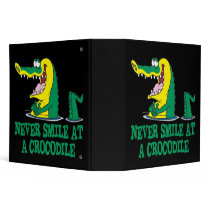 never smile at a crocodile binders