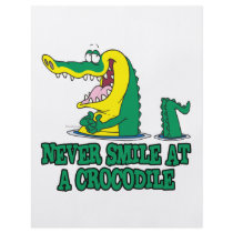 never smile at a crocodile flyer design