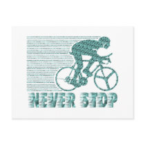 Never Stop: Cycling Postcard