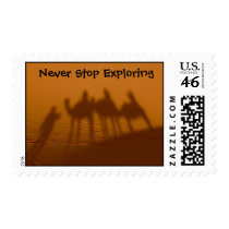 Never Stop Exploring, Sahara Desert, Morocco postage by MeganMeetsWorld Never Stop Exploring, Sahara Desert, Morocco postage