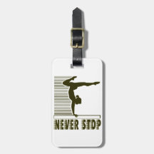Never Stop: Gymnastics Tags For Bags